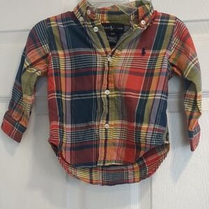 Ralph Lauren Blue Label Kids Multicolor Plaid Shirt